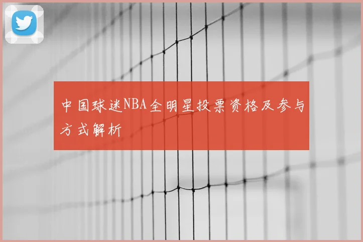 中国球迷NBA全明星投票资格及参与方式解析
