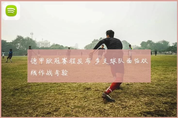 德甲欧冠赛程发布 多支球队面临双线作战考验