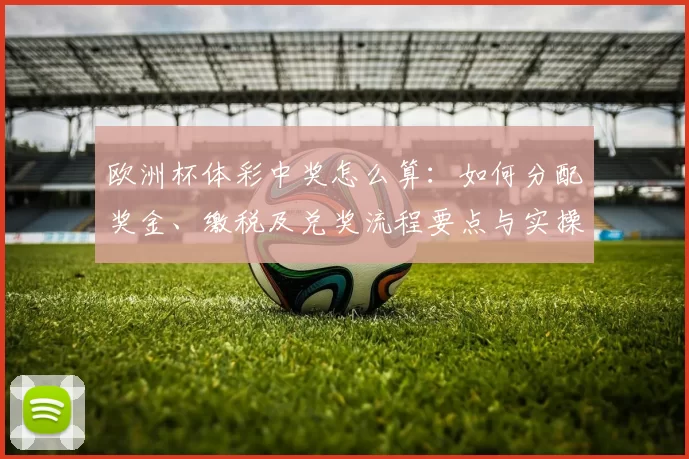欧洲杯体彩中奖怎么算：如何分配奖金、缴税及兑奖流程要点与实操提醒